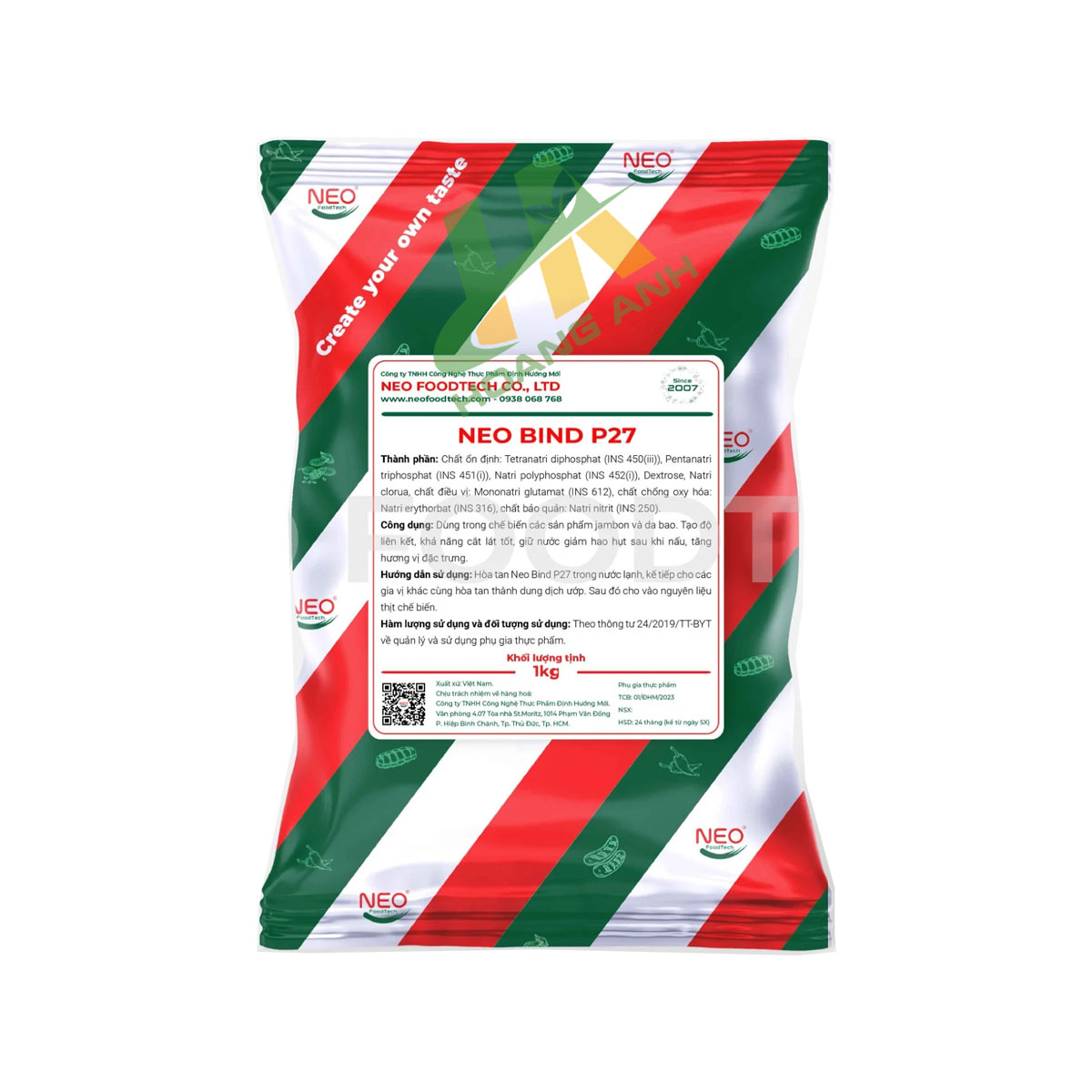 NEO BIND P27 (Superbind P270) – Phụ gia làm jambon, thịt nguội