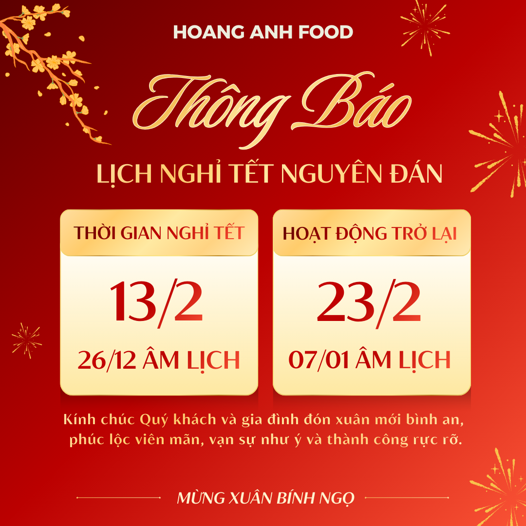 Thông báo lịch nghỉ Tết Nguyên đán 2026